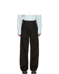 Raf Simons Black Twill Wide Fit Trousers
