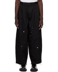Kidill Black Two Tuck Trousers