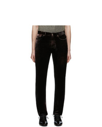 Saint Laurent Black Velvet Trousers