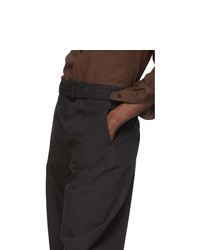 Lemaire Black Ventile Twisted Trousers