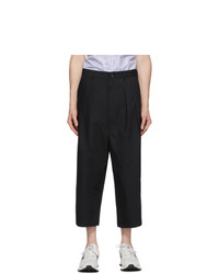 Comme des Garcons Homme Black Weather Softly Raised Trousers