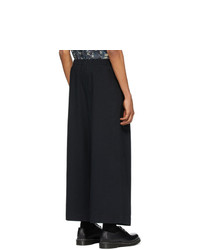 Naked and Famous Denim Black Wide Trousers