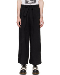 Naked & Famous Denim Black Wide Trousers