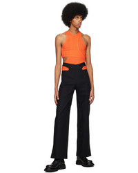 Dion Lee Black Y Front Trousers