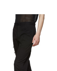Yang Li Black Zip Slim Tailored Trousers