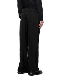Alexander McQueen Black Zip Trousers