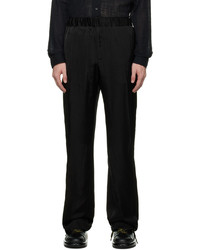 Alexander McQueen Black Zip Trousers
