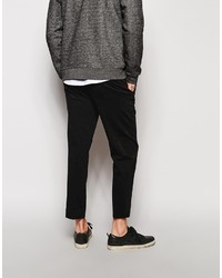 Asos Brand Skinny Fit Smart Cropped Pants In Jersey