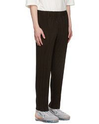 Homme Plissé Issey Miyake Brown Basics Pleated Trousers