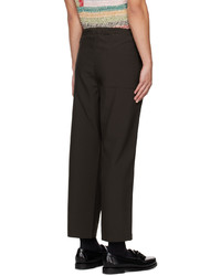 Oamc Brown Drawcord Trousers