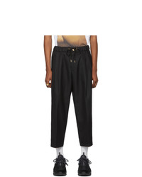 VERSACE JEANS COUTURE Couture Black Twill Trousers