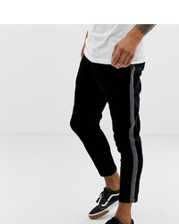 Mauvais Cropped Trousers In Black Cord With