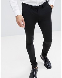 ASOS DESIGN Extreme Super Skinny Smart Trousers In Black
