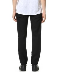 Helmut Lang Felted Elastic Waist Chinos