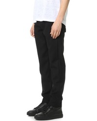 Helmut Lang Felted Elastic Waist Chinos