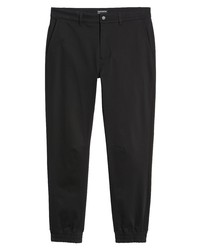 Frank and Oak Flex Stretch Cotton Blend Joggers In Black At Nordstrom