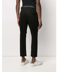 Low Brand Pleat Detail Stretch Cotton Chino Trousers