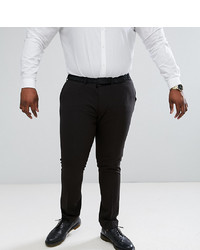 ASOS DESIGN Plus Super Skinny Smart Trousers In Black