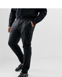 ASOS DESIGN Plus Super Skinny Trousers In Black Velvet