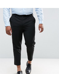 ASOS DESIGN Plus Tapered Smart Trousers In Black