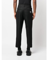 VERSACE JEANS COUTURE Pressed Crease Cotton Chino Trousers
