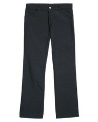Courrèges Recycled Polyester Twill Bootcut Pants In Black At Nordstrom