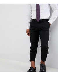 ASOS DESIGN Skinny Cropped Smart Trousers In Black