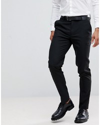 ASOS DESIGN Skinny Smart Trousers In Black
