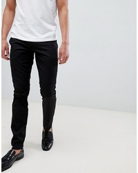 Hugo Slim Fit Chino In Black