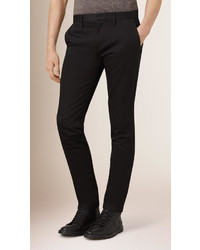 Burberry Slim Fit Cotton Sateen Tailored Chinos