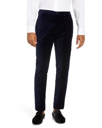 French Connection Slim Fit Plush Velve Trousers