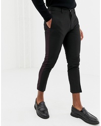 New Look Smart Trousers With In Black