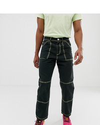 Crooked Tongues Tapered Carpenter Trouser In Black