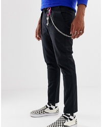 Collusion Tapered Fit Chino In Black