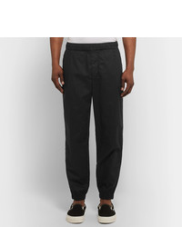 McQ Alexander McQueen Tapered Pleated Cotton Poplin Trousers