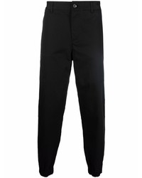 Armani Exchange Tapered Stretch Cotton Trousers