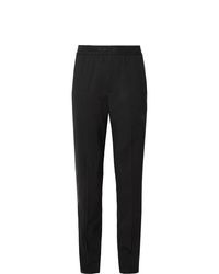 Helmut Lang Tapered Striped Stretch Wool Trousers