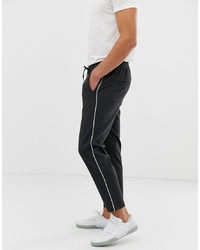 Jack & Jones Tapered Trouser In Tailored Fabric And Leg Stripe