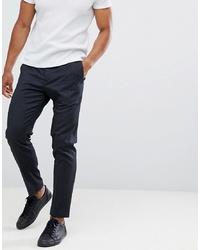 Selected Homme Trouser With Elasticated Waistband In Tapered Fit