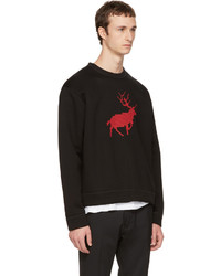 DSQUARED2 Black Reindeer Techno Sweatshirt