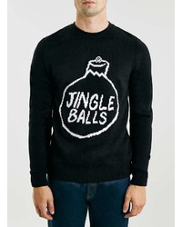 Topman Jingle Balls Crew Neck Christmas Sweater