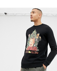 ASOS DESIGN Tall Christmas Sweatshirt With Home Alone Print