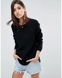 Asos Ultimate Chunky Sweater With Crew Neck