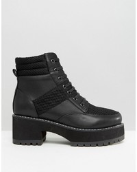 Asos Rator Chunky Lace Up Ankle Boots