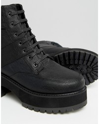 Asos Rator Chunky Lace Up Ankle Boots
