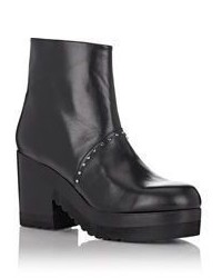 Thakoon Addition Studded Platform Ankle Boots Black