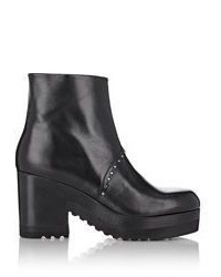 Thakoon Addition Studded Platform Ankle Boots Black