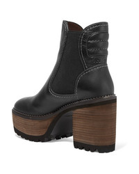 See by Chloe Erika Leather Platform Ankle Boots