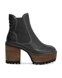 See by Chloe Erika Leather Platform Ankle Boots