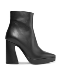 Proenza Schouler Leather Platform Ankle Boots